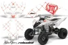 Yamaha Raptor 700 ATV Graphic Kit - 2006-2012 Silver Star - Reloaded White