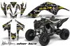 Yamaha Raptor 700 ATV Graphic Kit - 2006-2012 Silver Star - Silverhaze Yellow