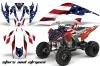 Yamaha Raptor 700 ATV Graphic Kit - 2006-2012 Stars n Stripes Red