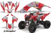 Yamaha Raptor 700 ATV Graphic Kit - 2006-2012 T Bomber Red