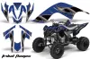 Yamaha Raptor 700 ATV Graphic Kit - 2006-2012 Tribal Flames Black