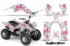 Yamaha Raptor 80 ATV Graphic Kit - 2003-2016 Butterfly Pink
