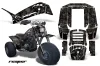 Yamaha Shaft DX 225 - 3 Wheeler ATV Custom Graphic Kit - 1983-1985