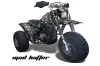 Yamaha Shaft DX 225 - 3 Wheeler ATV Graphic Kit - 1983-1985 Mad Hatter Black