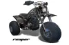 Yamaha Shaft DX 225 - 3 Wheeler ATV Graphic Kit - 1983-1985 Reaper Black