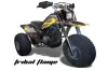 Yamaha Shaft DX 225 - 3 Wheeler ATV Graphic Kit - 1983-1985 Tribal Flame Yellow