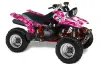 Yamaha Warrior 350 ATV Graphic Kit - All Years Butterfly Pink