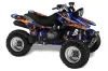 Yamaha Warrior 350 ATV Graphic Kit - All Years Firestorm Blue