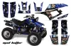 Yamaha Warrior 350 ATV Graphic Kit - All Years Mad Hatter Blue