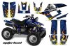 Yamaha Warrior 350 ATV Graphic Kit - All Years Motorhead Blue