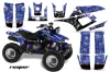 Yamaha Warrior 350 ATV Graphic Kit - All Years Reaper Blue