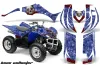 Yamaha Wolverine ATV Graphic Kit - 2006-2012 Bone Collector Blue