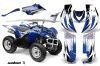 Yamaha Wolverine ATV Graphic Kit - 2006-2012 Carbon X Blue