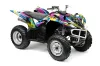 Yamaha Wolverine ATV Graphic Kit - 2006-2012 Flashback Pink