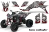 Yamaha YFZ 450 ATV Graphic Kit - 2004-2014 Bone Collector Silver