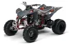 Yamaha YFZ 450 ATV Graphic Kit - 2004-2014 Checkered Skull Red