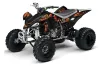 Yamaha YFZ 450 ATV Graphic Kit - 2004-2014 Firestorm Black
