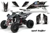 Yamaha YFZ 450 ATV Graphic Kit - 2004-2014 Mad Hatter Black
