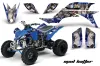 Yamaha YFZ 450 ATV Graphic Kit - 2004-2014 Mad Hatter Blue