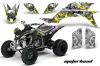 Yamaha YFZ 450 ATV Graphic Kit - 2004-2014 Motorhead Silver