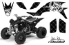 Yamaha YFZ 450 ATV Graphic Kit - 2004-2014 Silver Star - Reloaded White