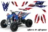 Yamaha YFZ 450 ATV Graphic Kit - 2004-2014 Stars n Stripes Red