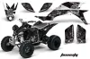 Yamaha YFZ 450 ATV Graphic Kit - 2004-2014 Toxicity White
