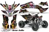Yamaha YFZ 450SE / 450R ATV Graphic Kit - 2009-2013 Ed Hardy - Love Kills Black