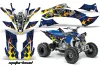 Yamaha YFZ 450SE / 450R ATV Graphic Kit - 2009-2013 Motorhead Blue