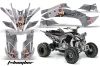 Yamaha YFZ 450SE / 450R ATV Graphic Kit - 2009-2013 T Bomber Silver