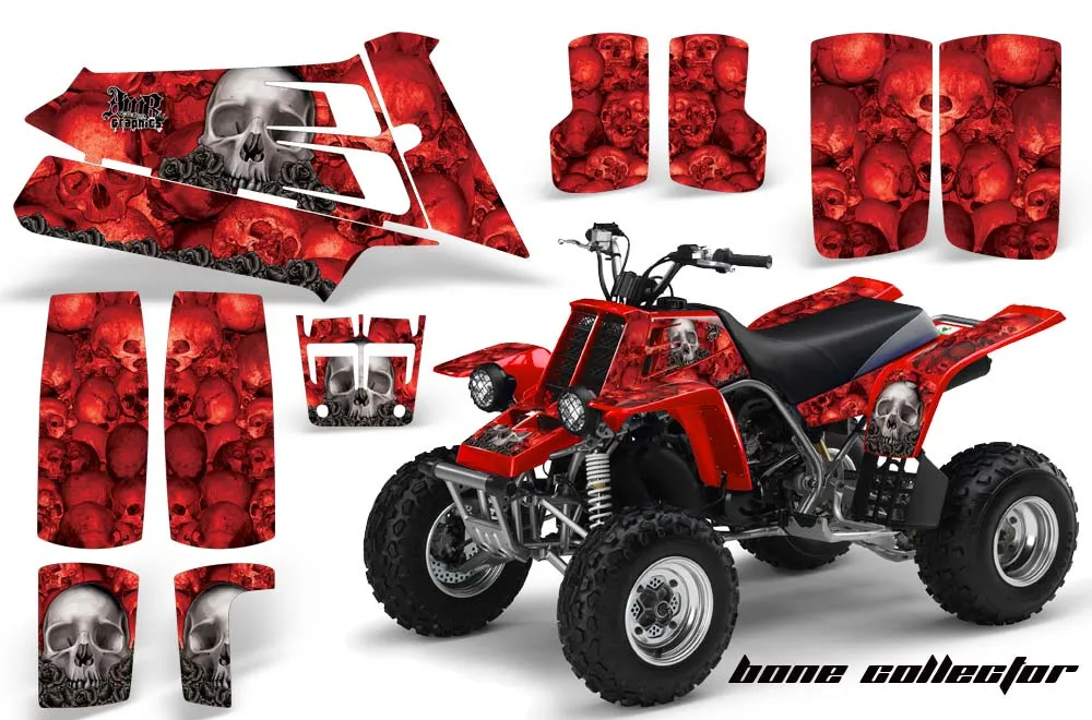 Yamaha Banshee 350 (Full Bore Plastics) ATV Graphic Kit - All Years Bone Collector Red
