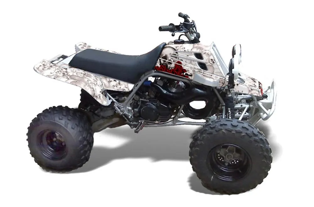 Yamaha Banshee 350 (Full Bore Plastics) ATV Graphic Kit - All Years Bone Collector White
