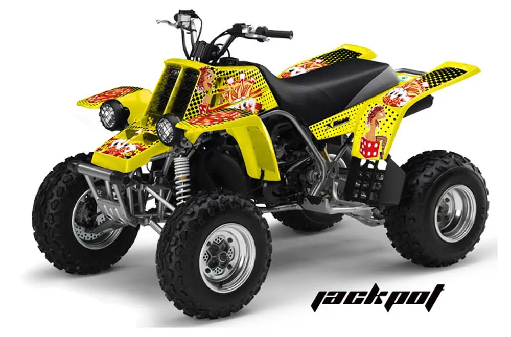Yamaha Banshee 350 (Full Bore Plastics) ATV Graphic Kit - All Years Jackpot Yellow