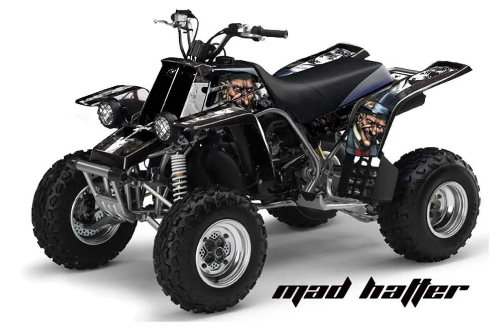 Yamaha Banshee 350 (Full Bore Plastics) ATV Graphic Kit - All Years Mad Hatter Black