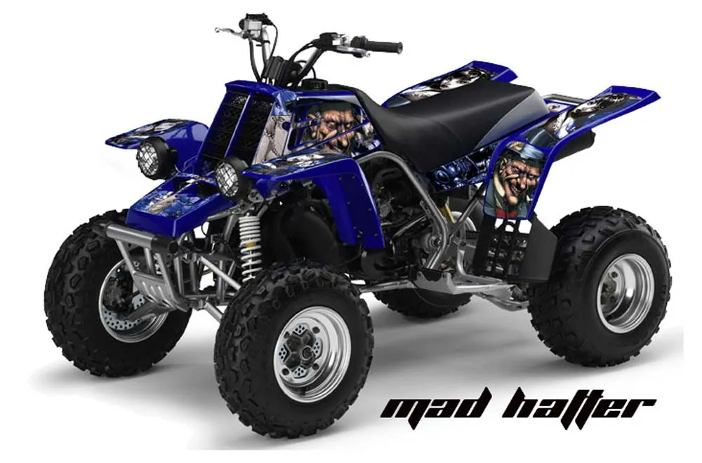 Yamaha Banshee 350 (Full Bore Plastics) ATV Graphic Kit - All Years Mad Hatter Blue