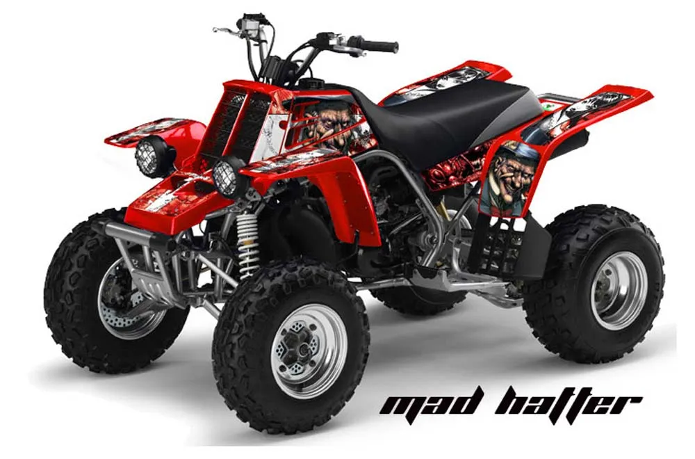 Yamaha Banshee 350 (Full Bore Plastics) ATV Graphic Kit - All Years Mad Hatter Red