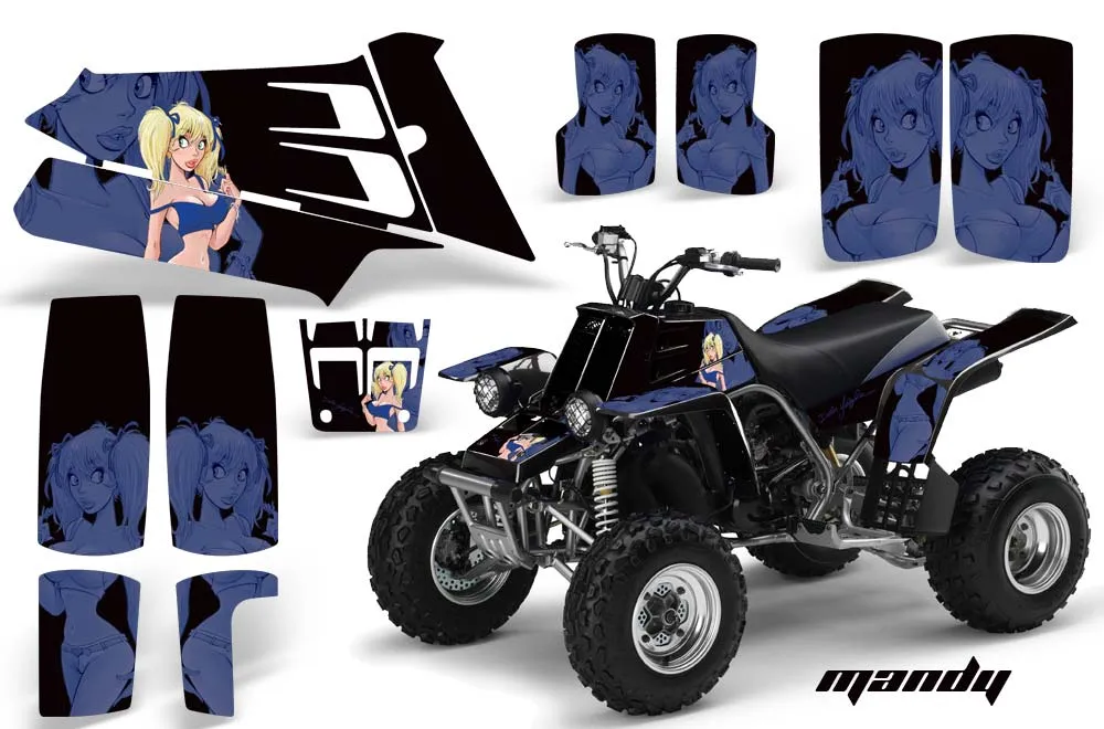 Yamaha Banshee 350 (Full Bore Plastics) ATV Graphic Kit - All Years Mandy Blue