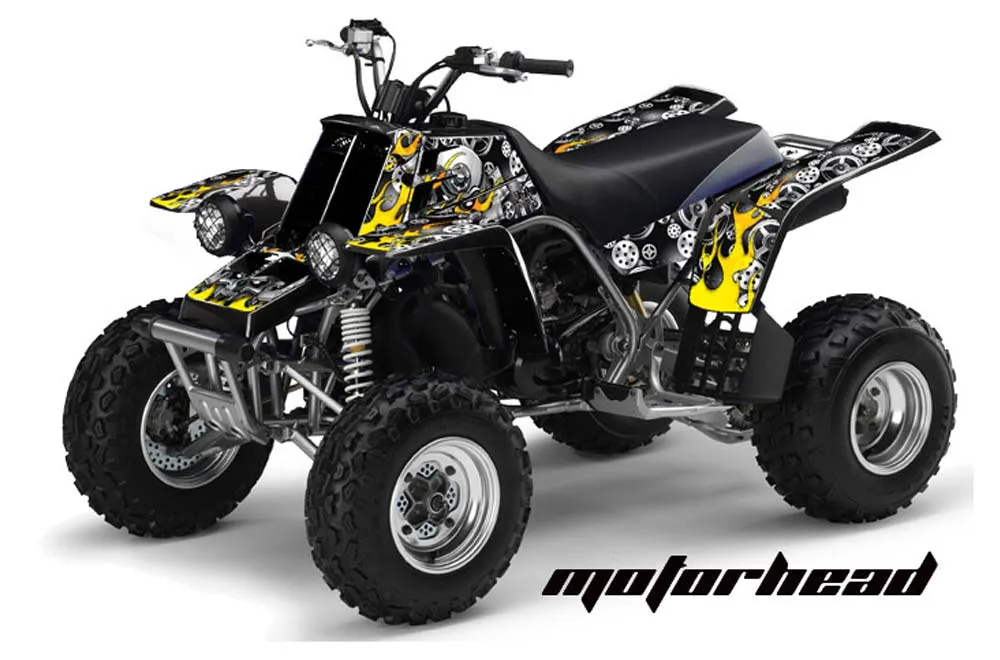 Yamaha Banshee 350 (Full Bore Plastics) ATV Graphic Kit - All Years Motorhead Black