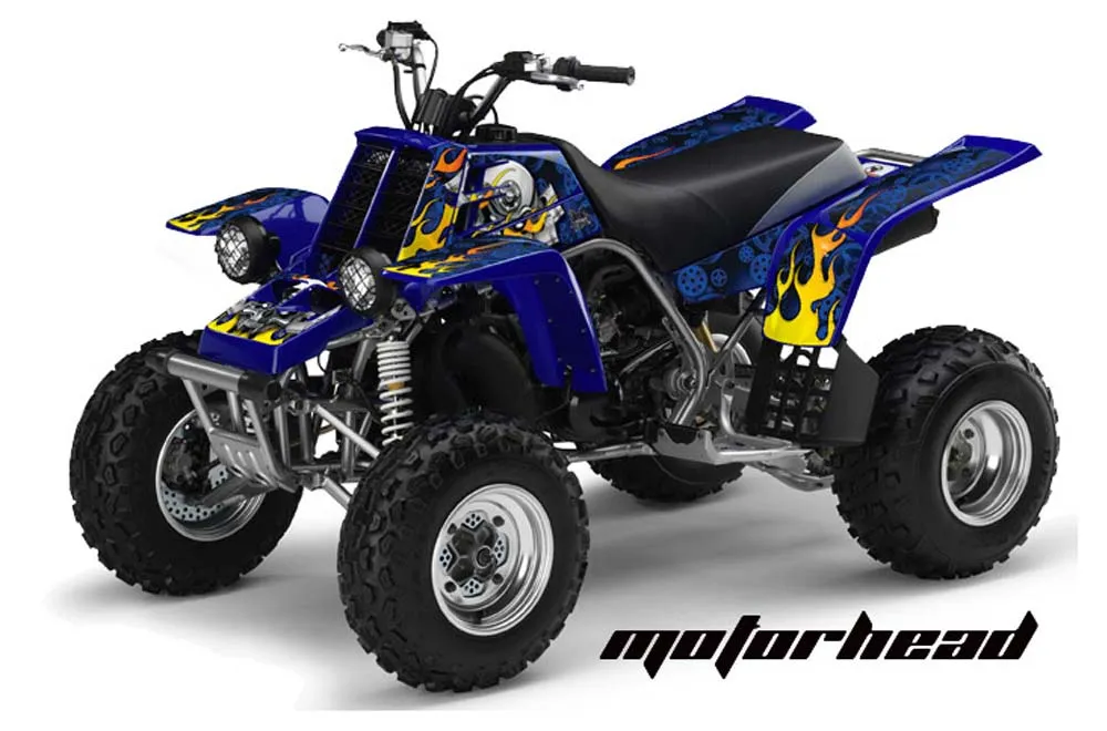 Yamaha Banshee 350 (Full Bore Plastics) ATV Graphic Kit - All Years Motorhead Blue