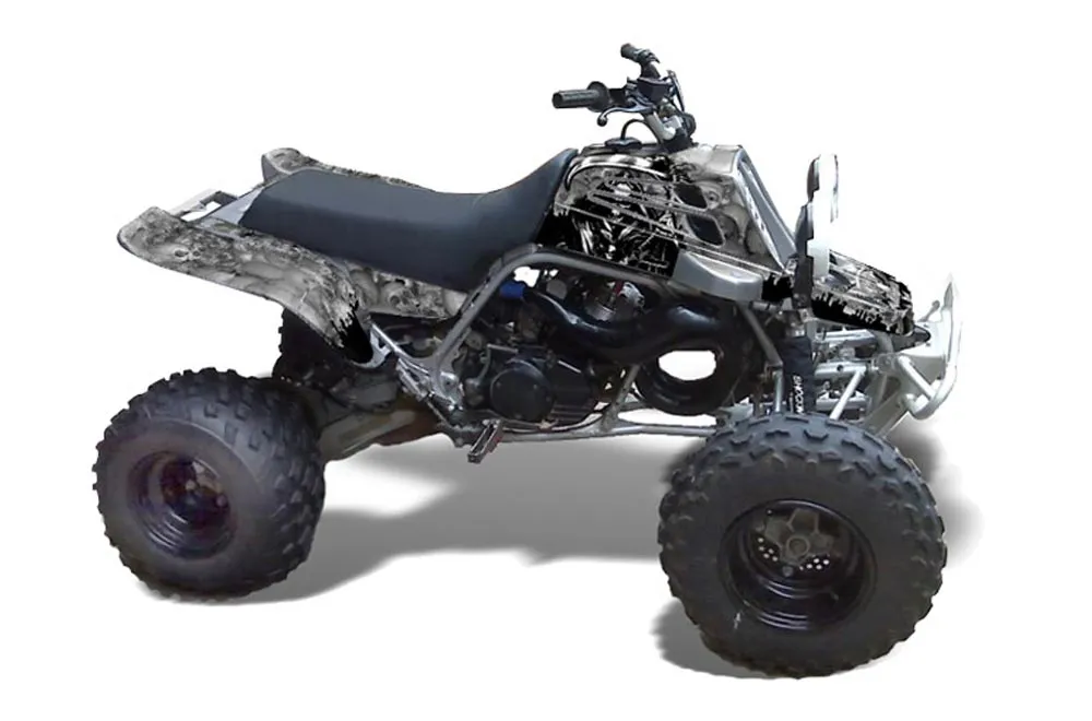 Yamaha Banshee 350 (Full Bore Plastics) ATV Graphic Kit - All Years Reaper Silver
