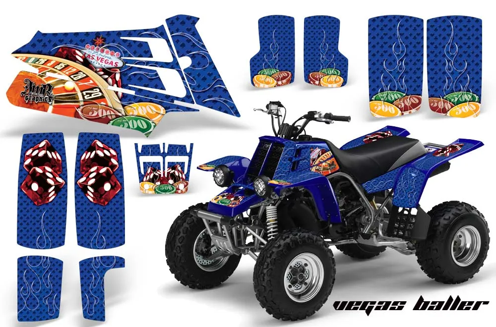 Yamaha Banshee 350 (Full Bore Plastics) ATV Graphic Kit - All Years Vegas Baller Blue