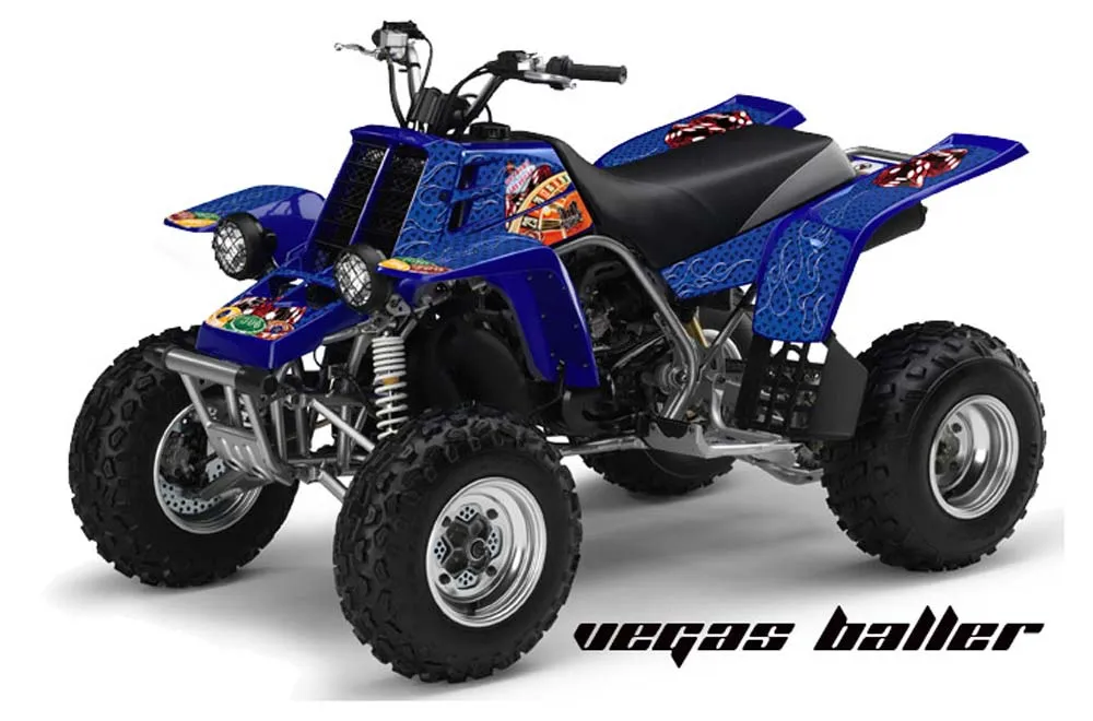 Yamaha Banshee 350 (Full Bore Plastics) ATV Graphic Kit - All Years Vegas Baller Blue