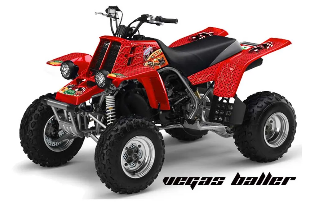 Yamaha Banshee 350 (Full Bore Plastics) ATV Graphic Kit - All Years Vegas Baller Red