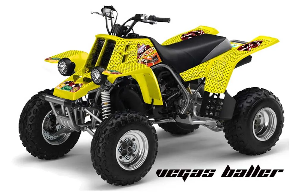 Yamaha Banshee 350 (Full Bore Plastics) ATV Graphic Kit - All Years Vegas Baller Yellow
