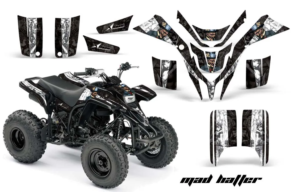 Yamaha Blaster YFS200 ATV Graphic Kit - 1988-2001 Mad Hatter Black