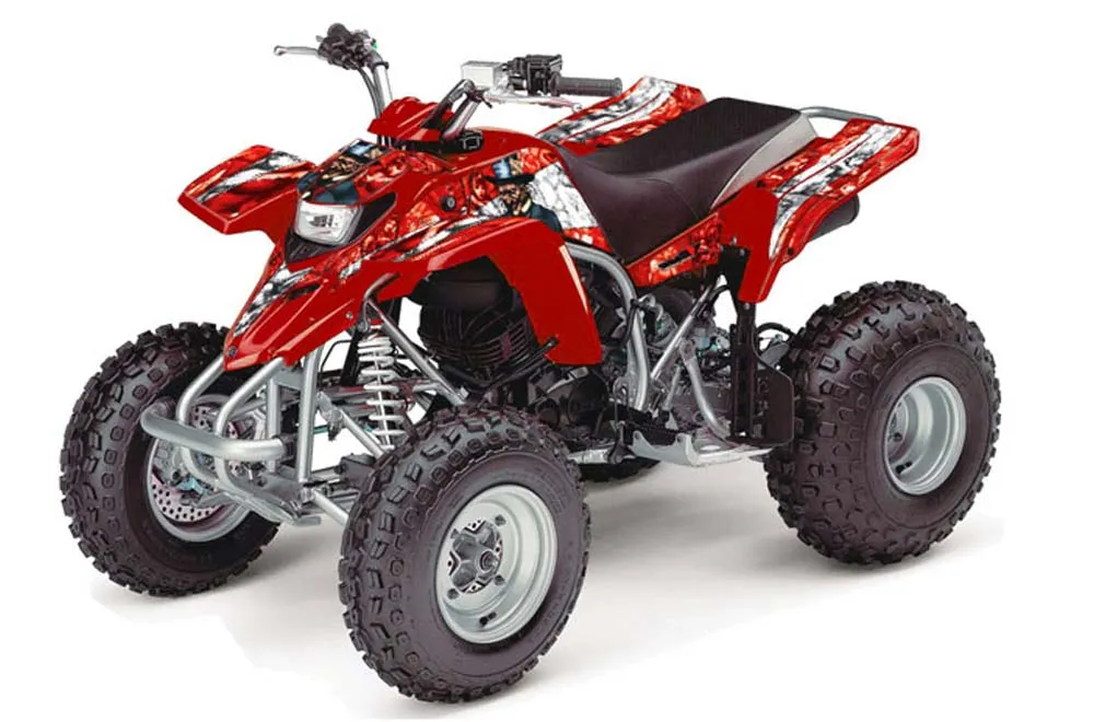 Yamaha Blaster YFS200 ATV Graphic Kit - 1988-2001 Mad Hatter Red