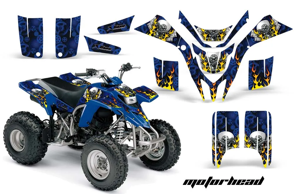 Yamaha Blaster YFS200 ATV Graphic Kit - 1988-2001 Motorhead Blue