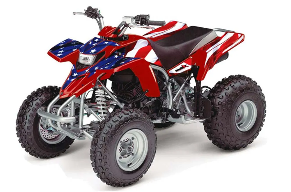 Yamaha Blaster YFS200 ATV Graphic Kit - 1988-2001 Stars n Stripes Red