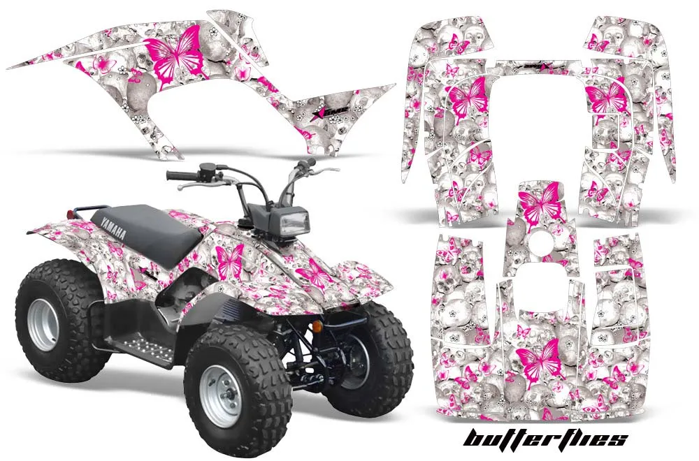 Yamaha Breeze 125 ATV Graphic Kit - 1989-2007 Butterfly Pink