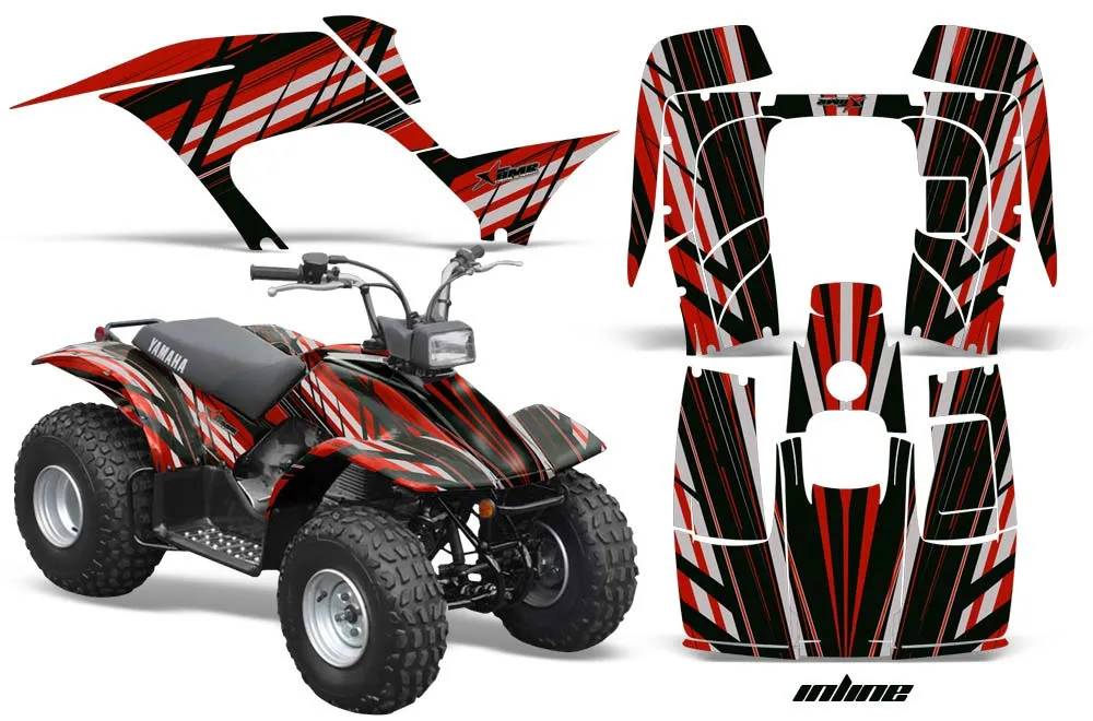 Yamaha Breeze 125 ATV Graphic Kit - 1989-2007 In Line Red